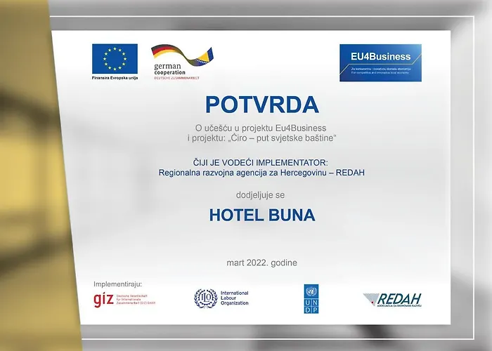 Hotel Mostar Buna